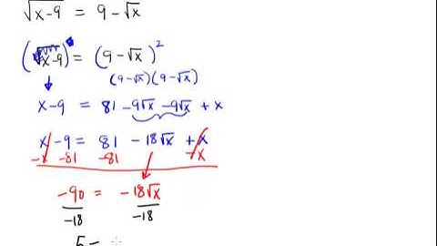Solve Radical Equations