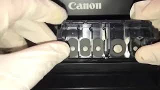 how to clean printhead manually using hot water