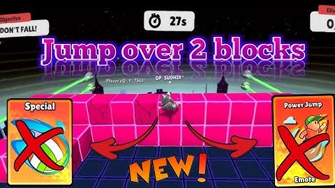 Jump over 2 blocks  *NEW TRICK*🔥 without Special Emote 💪