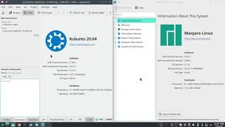 Manjaro Testing Repos VS Kubuntu Development Testing 20.04
