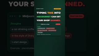 This Midjourney Prompt Can Get Your Shop Banned #Shorts
