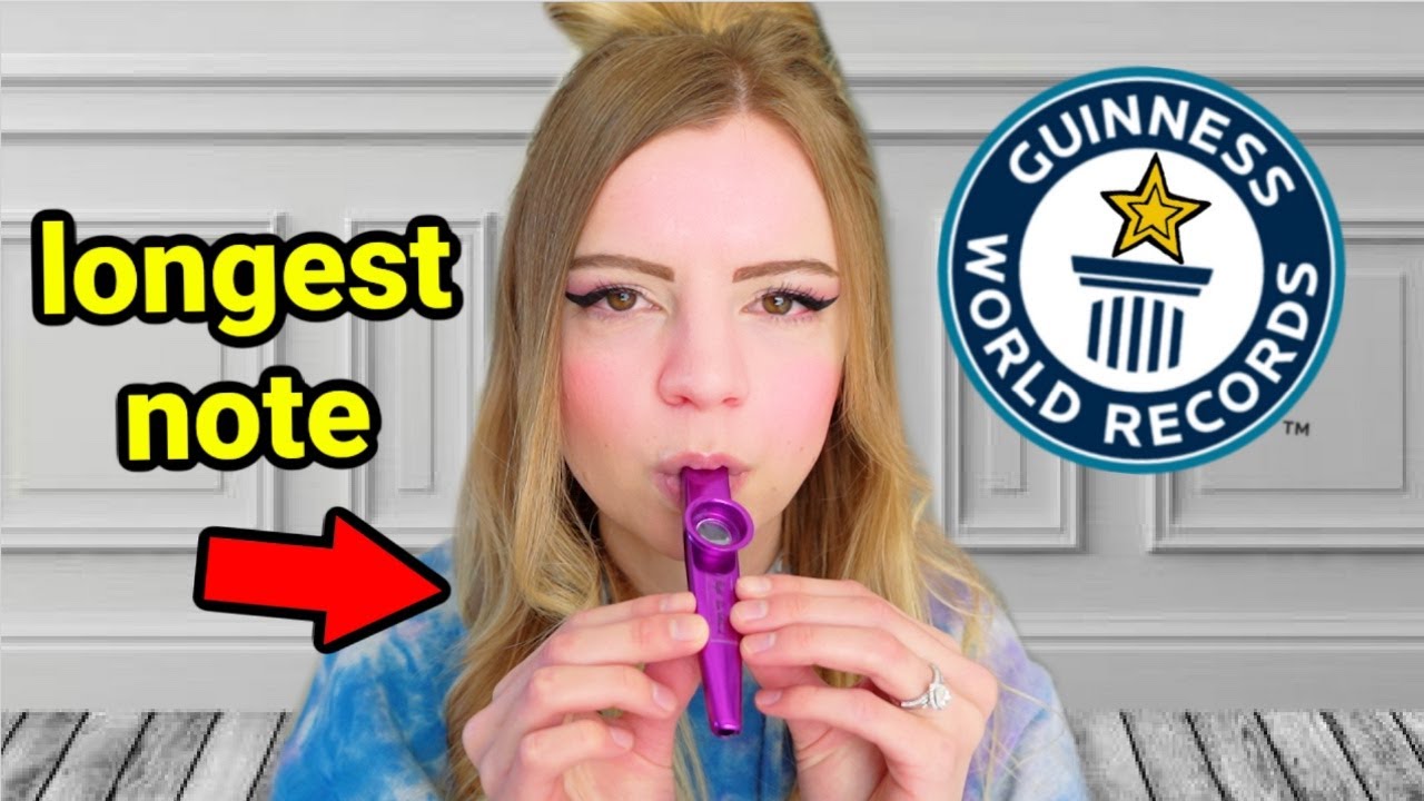 the longest note ever held on kazoo *world record* YouTube