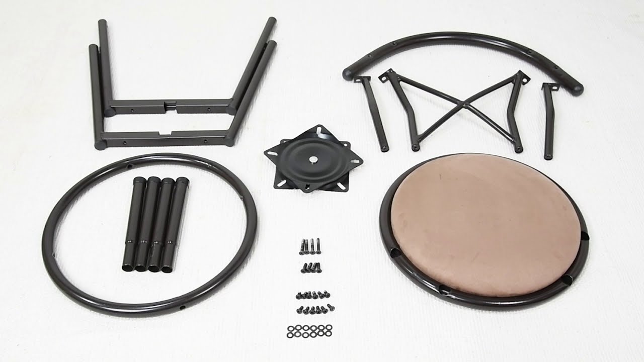 HAILEY 24 INCH Retro Barstool Installation method introduction YouTube