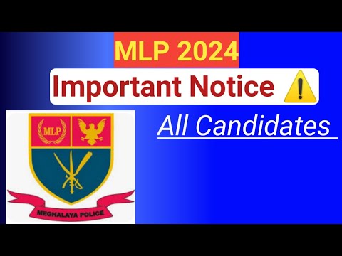 MLP 2024// Important Notice ⚠️ Apply ka.ani jaman dakna nangnirang//age limit🤔??