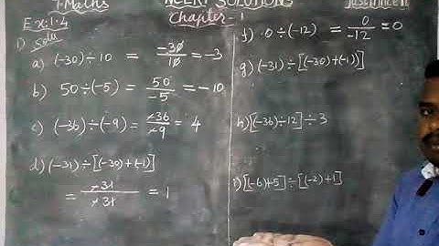Class 7 Maths Chapter 1 Integers Ex 1.4 Q.No.1 | CBSE 7 Maths | NCERT SOLUTIONS | justinncert