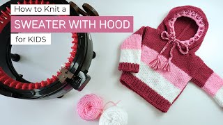 Cozy Kids Hoodie Sweater Made on a Circular Knitting Machine - ADDI or Sentro