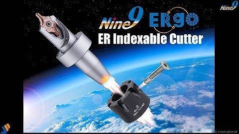 Presentation of Nine9 ER collet insert type cutter for swiss type lathes