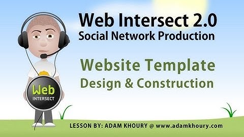 1. Social Network Website Building Tutorial Series Intro and Template Production