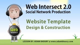 1. Social Network Website Building Tutorial Series Intro and Template Production