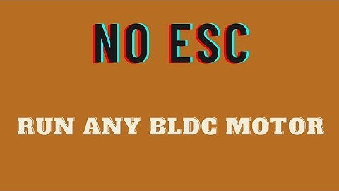 How to run any BLDC motor without ESC./Hard drive/Dvd driver BLDC motor
