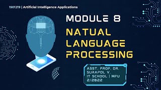 1501219 | AI APP | Module 8 Natual Language Processing | Sec 1 (Thai)