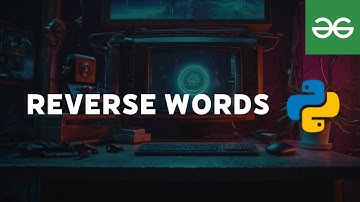 Reverse Words - GFG Problem Solving | Python