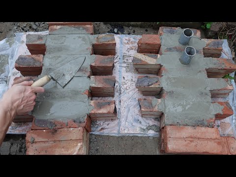 Production Ideas Cement Brick Building Smokeless Firewood Kitchen | COOKING KITCHEN 82