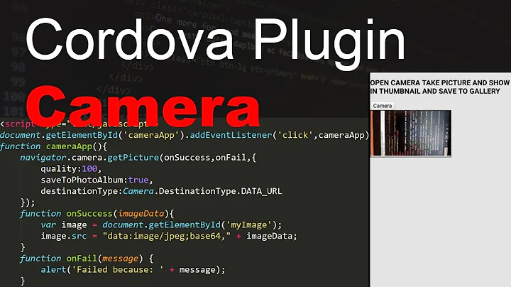 How to install cordova camera plugin | cordova plugin camera app example | cordova camera plugin