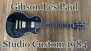 Gibson Les Paul Studio Custom 1984 - Rare and Unique - YouTube