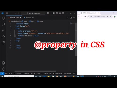 CSS @property Explained in 3 Minutes | Custom Properties Made Easy! #css #htmlandcss #tutorial