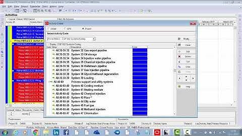 Videoblog Narrative NORSOK Sytems codes in Primavera