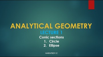 ANALYTICAL GEOMETRY (STRAIGHT LINE AND A CIRCLE) Part A