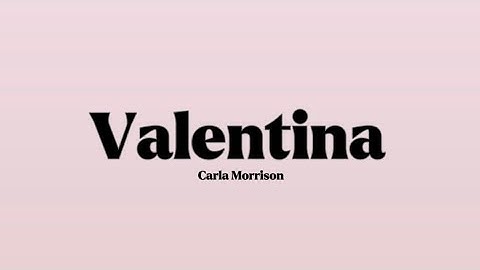 Thumbnail of Carla Morrison - Valentina [Lyrics] // Letras (Inglés y Español)