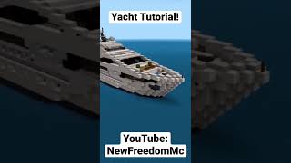 Minecraft Yacht Tutorial #minecraft #minecraftship #minecrafttutorial #minecraftshorts #minecraft