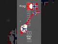 Evolution of Norway🇳🇴Part2 #country #history #evolution #ww2 #war #norway #shorts