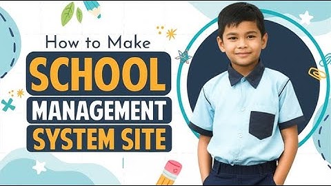 Hindi - How to Make School Management System Website in WordPress Fees, Attendance Results Timetable