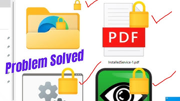 How to Remove Yellow Padlock symbol from folder and file in Windows 10 or 11