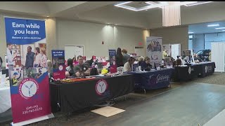 High school students meet local employers at job fair