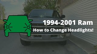How to Replace Headlights on a 1994-2001 Dodge Ram