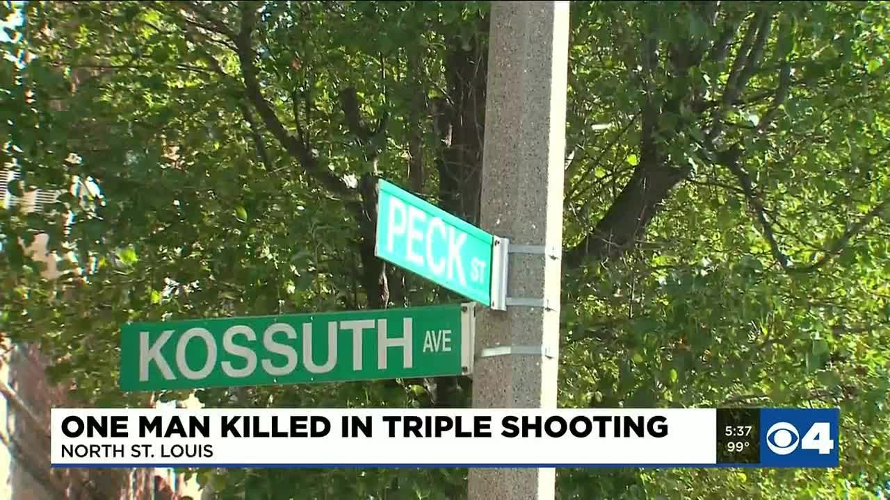 1 dead in triple shooting in north St. Louis - YouTube