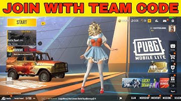 PUBG MOBILE LITE LIVE STREAM/PUBG LITE LIVE join with team code