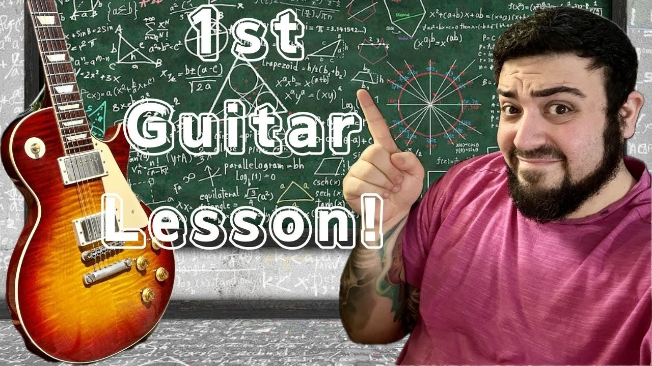 Your FIRST Guitar Lesson! Start here! #guitarlesson - YouTube