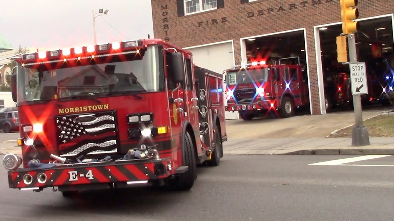 Morristown Fire Department Engine 4 Ladder 1 Engine 3 Captain 1 Responding 1-1-25