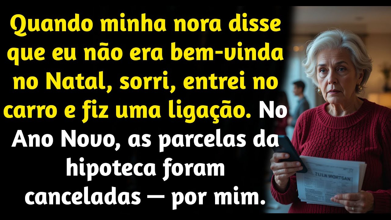 Quando minha nora disse que eu não era bem-vindo no Natal, cancelei o pagamento da hipoteca