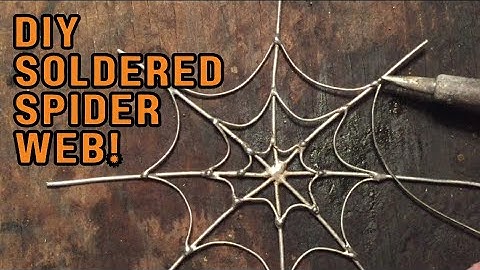 🕷 DIY Soldered Spider Web 🕷