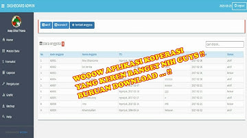 Source Code Aplikasi Koperasi Simpan Pinjam Fitur Ok Bisa Print Laporan !!