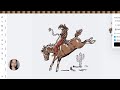 Tutorial #58 – How to Create Cowboy Rodeo Art Print Digital Art