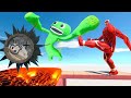 Strongest Kick in Martial Arts : Titan Kicks Units To Spike or LAVA - Animal Revolt Battle Simulator
