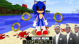 This is Real Sonic.EXE in Minecraft - Coffin Meme