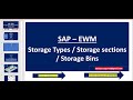 Sap ewm defining storage types  storage sections  storage bins in warehouse