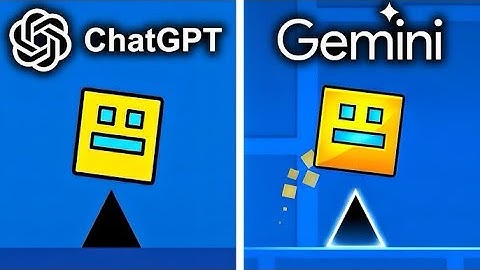ChatGPT vs Google Gemini Make Geometry Dash 