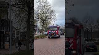 Prio 1 Brandweer 01-2133 Arriveert Bij Gaslekkage