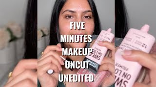 🕔 REAL TIME MAKEUP UNCUT UNEDITED in Five Minutes | Let’s Get Ready Together
