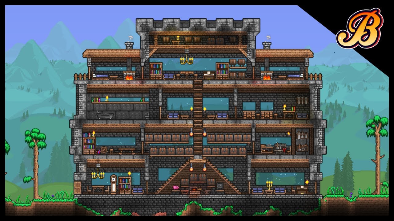 How To Build A Base In Terraria Terraria 1 4 Terraria House YouTube
