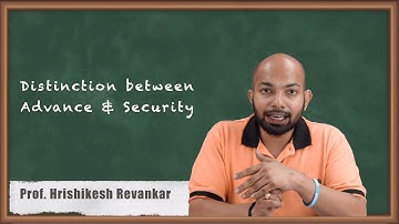 Distinction between Advance and Security - Consignment - CA CPT Accounts