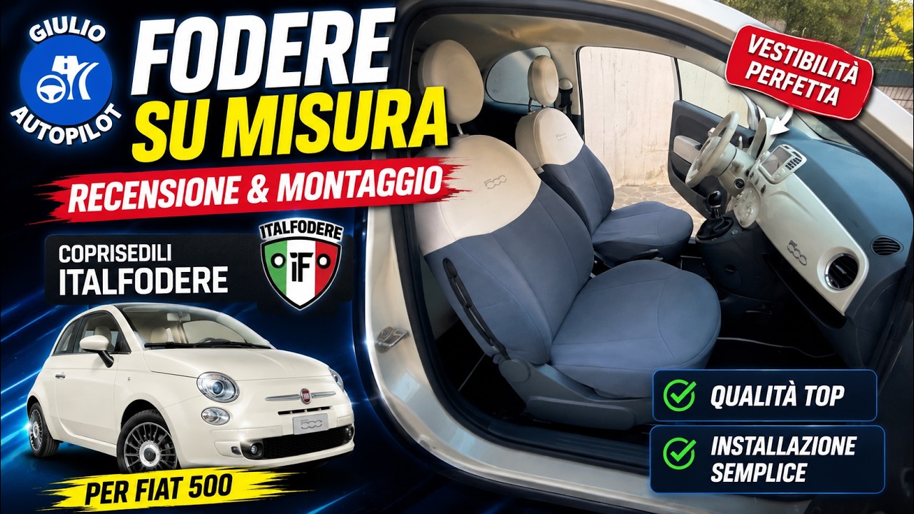Accessori per la Fiat500 - Coprisedili su Misura Italfodere