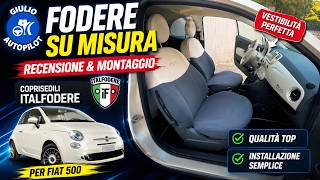 Fiat 500 Accessories - Custom Seat Covers by Italfodere Fiat 500 Lounge Seat Covers