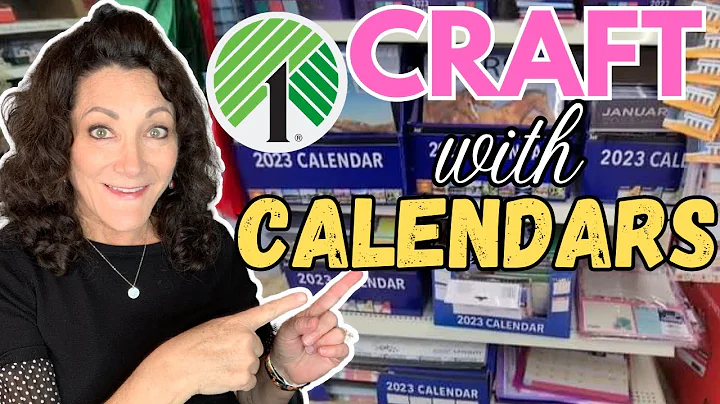 SUPER EASY Dollar Tree DIY Crafts Using CALENDARS