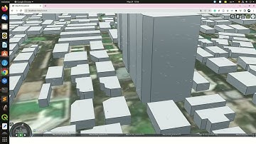 Wind flow around Building on Cesium JS