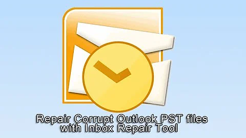 Como reparar Outlook 2007 com scanpst exe?